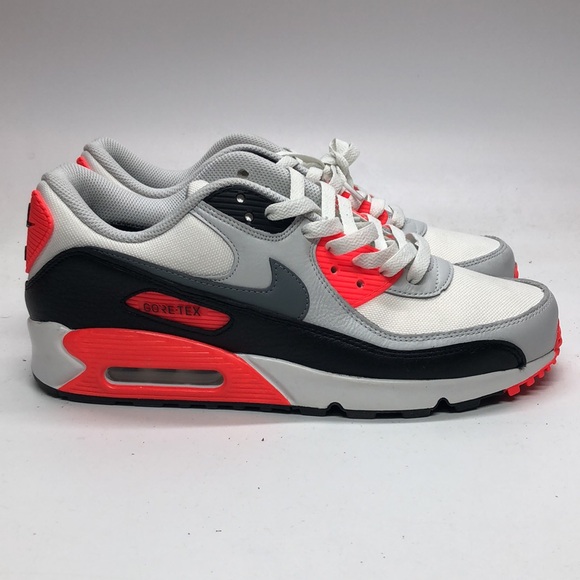 Mens Air Max 90 GTX FD5810-101 White/Black/Crimson NWOB - Picture 2 of 5